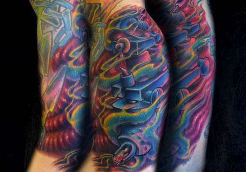Tattoos - Josh Woods - Black 13 Tattoo,Nashville TN